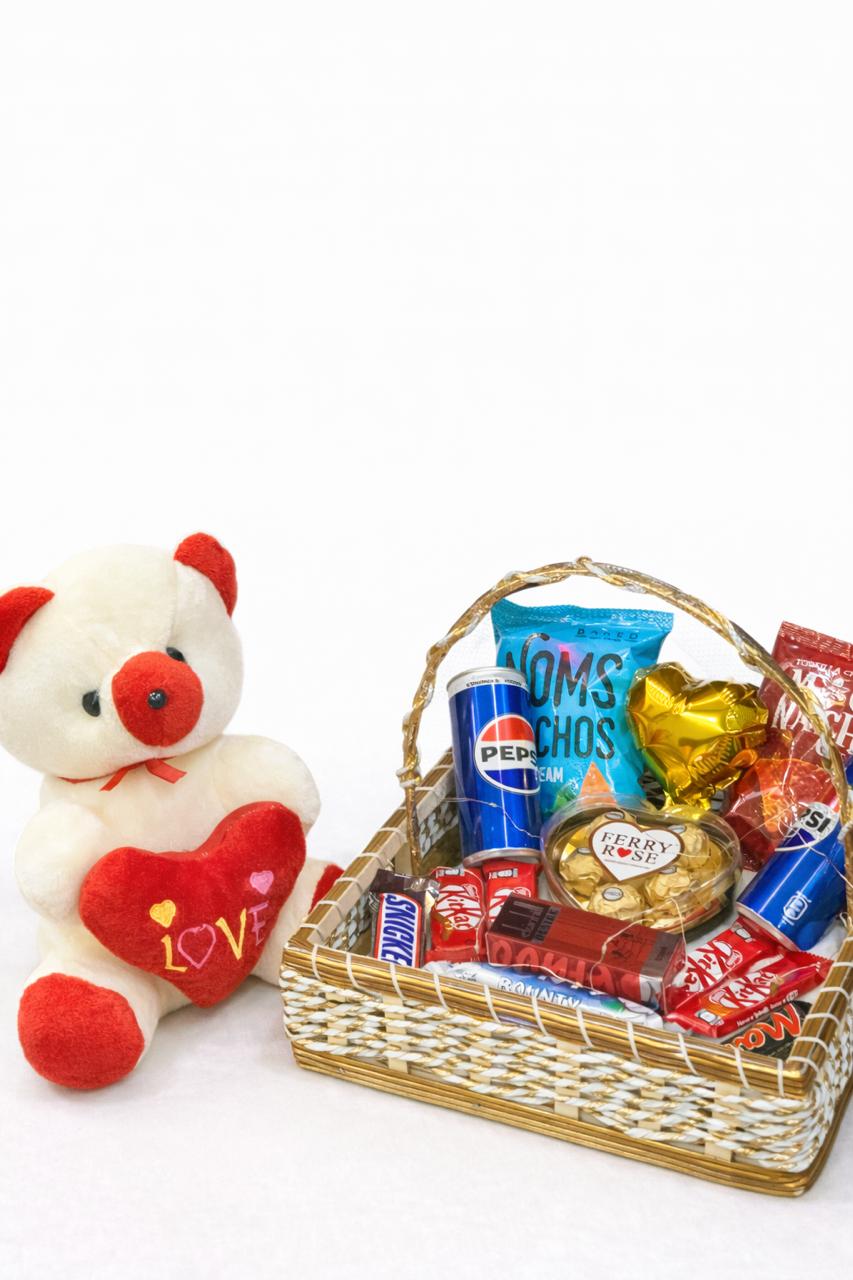 Teddy Chocolate Basket Kit